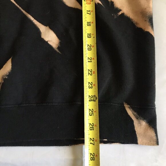 Vintage Hanes Bleach Tie Dye Swirl Crewneck Sweatshirt Custom Upcycle Size 2XL - Picture 5 of 7